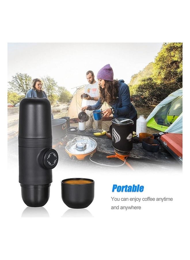 Portable Espresso Maker Hand Held Pressure Manual Coffee Maker Outdoor Travel Coffee Maker for Camping Desk Office Manually Operated Portable Coffee Maker
