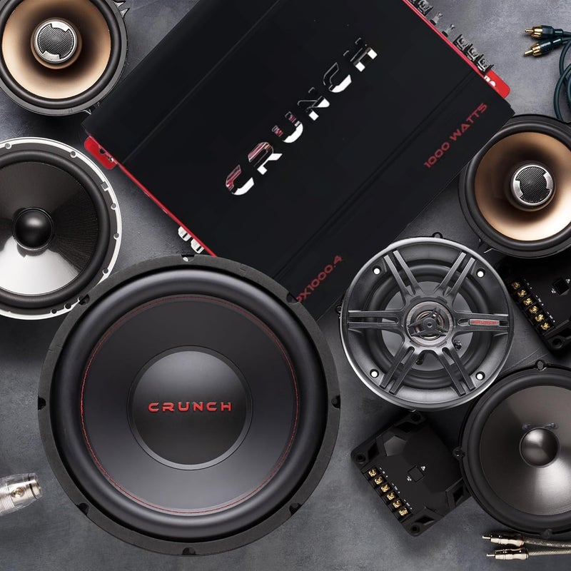 Crunch PX 1000.4 4 Channel 1000 Watt Amp A B Class Car Truck Motor Vehicle Stereo Power Amplifier, Lightweight 5.4 Pounds Black - Image 4