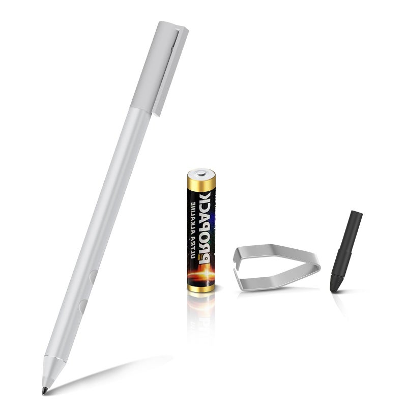 SSSÂ·GRGB Stylus Pen for HP Envy X360 Pavilion X360 Specter X360 Spectre X2 Envy X2 Rechargeable MPP 151 Tilt Active Pen with 1024 Pressure Sensitivity Palm Rejection Magnetic Attachment Function Silver - Image 2