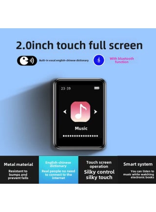 Jackie MP3 Walkman Students Touch Screen Mp4 Bluetooth Music Player Portable English Word Check-Body Color:2.0inch [touch Screen + Vocal Dictionary] Bluetooth-Memory Capacity:16g Memory [official Standard Package] - pzsku/Z24B7E21D4A9811843232Z/45/1746216483/a1d78c4a-b7e3-4cbb-b438-c20b6f3f5202