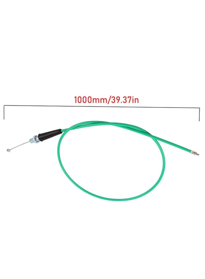 Red Universal Motorcycle Throttle Accelerator Cable 1000mm Straight Connection - Image 2