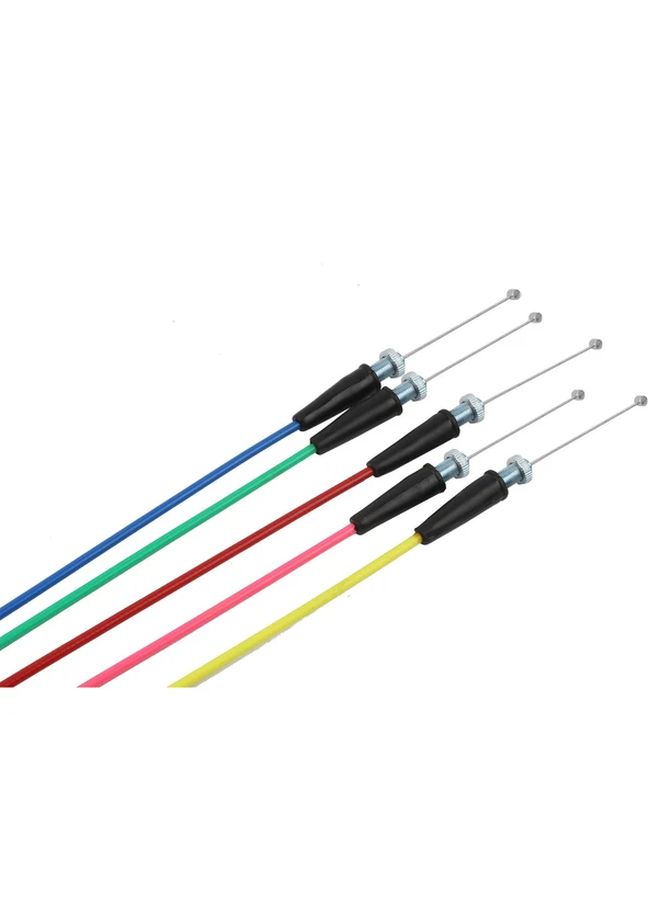 Red Universal Motorcycle Throttle Accelerator Cable 1000mm Straight Connection - Image 4
