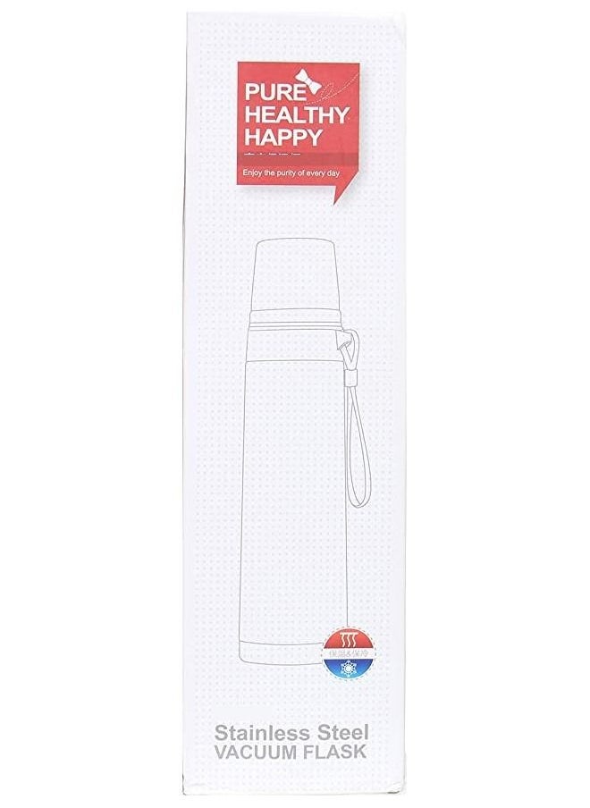 We Happy - Sports Stainless Steel Thermos Vacuum Flask 750 ML Capacity Travel Bottle with Insulation Cup - Image 1