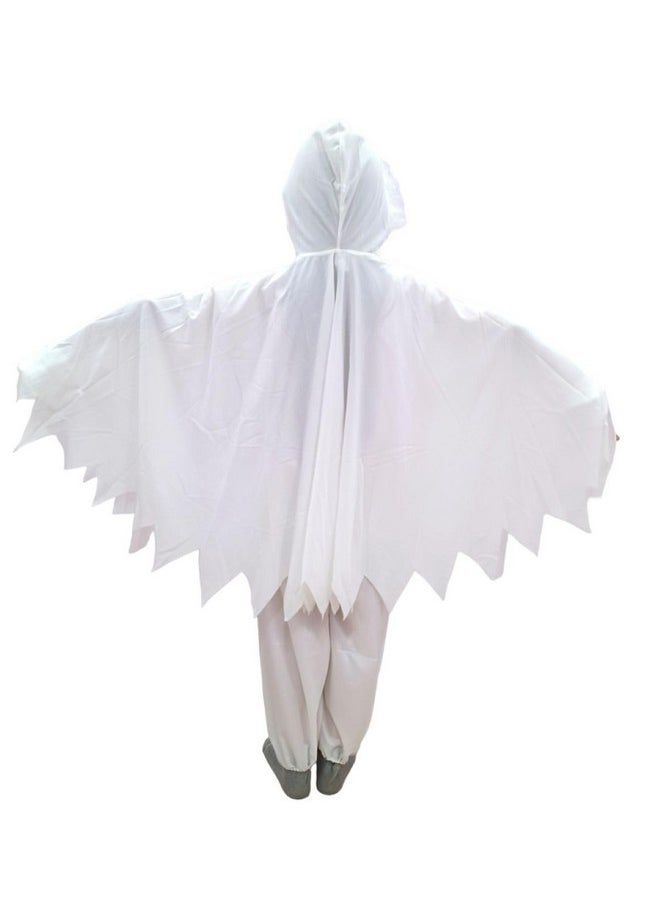 BookMyCostume BookMyCostume White Ghost costume with pumpkin basket combo for kids| halloween dress for boys and girls 3-4 Years  - Image 3