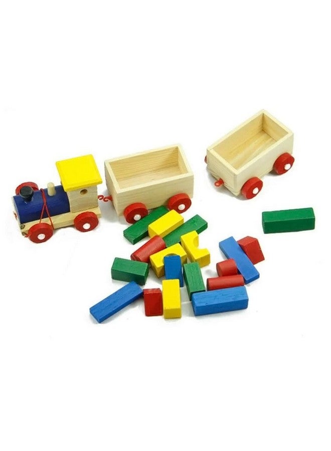 MUMMAMIA Children Wooden Toys Train Pull Along Car, Loaded DIY Blocks Toy Set for Toddler Birthday  Preschool Educational Toy - Image 5
