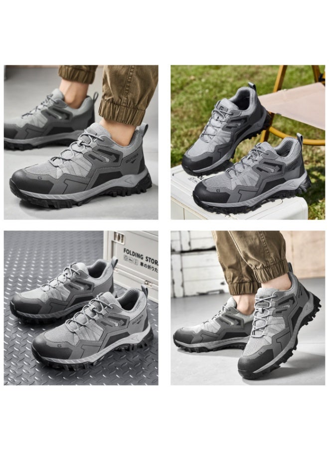 NIBEMINENT Lightweight Work Sneakers With Iron Toe Safety Boots For Men  Industrial Workshop Construction Safety Shoes Man Labor Shoes - Image 2