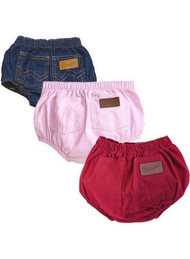 Wrangler baby boys Diaper Cover Shorts, Washed Indigo, 3 Months US - Image 2