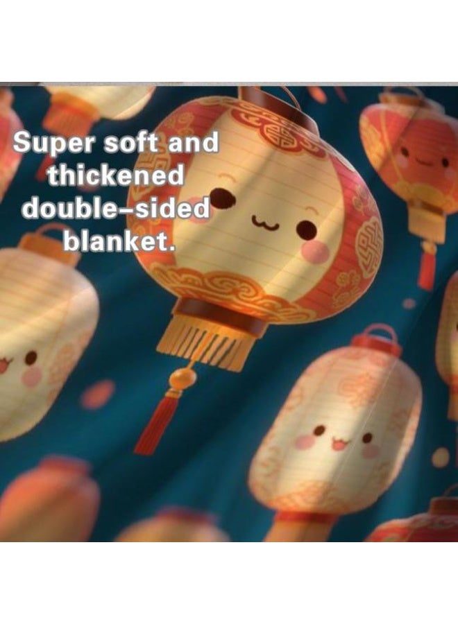 عام بطانية رقيقة من الفانيلا (دافئة ومريحة، ومناسبة للنوم واستخدام الألعاب وإزالة الغبار ومقاومة للرمل) 150 سم * 200 سم - 84 - Image 5