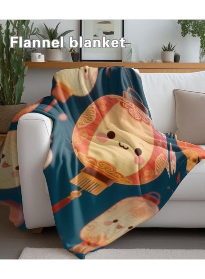 عام بطانية رقيقة من الفانيلا (دافئة ومريحة، ومناسبة للنوم واستخدام الألعاب وإزالة الغبار ومقاومة للرمل) 150 سم * 200 سم - 84 - Image 3