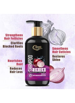 Quat 100% Natural Onion Oil Extract Shampoo For Damage Hair Hair Fall 500 Ml  - Image 3