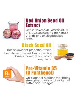 Quat 100% Natural Onion Oil Extract Shampoo For Damage Hair Hair Fall 500 Ml  - Image 4