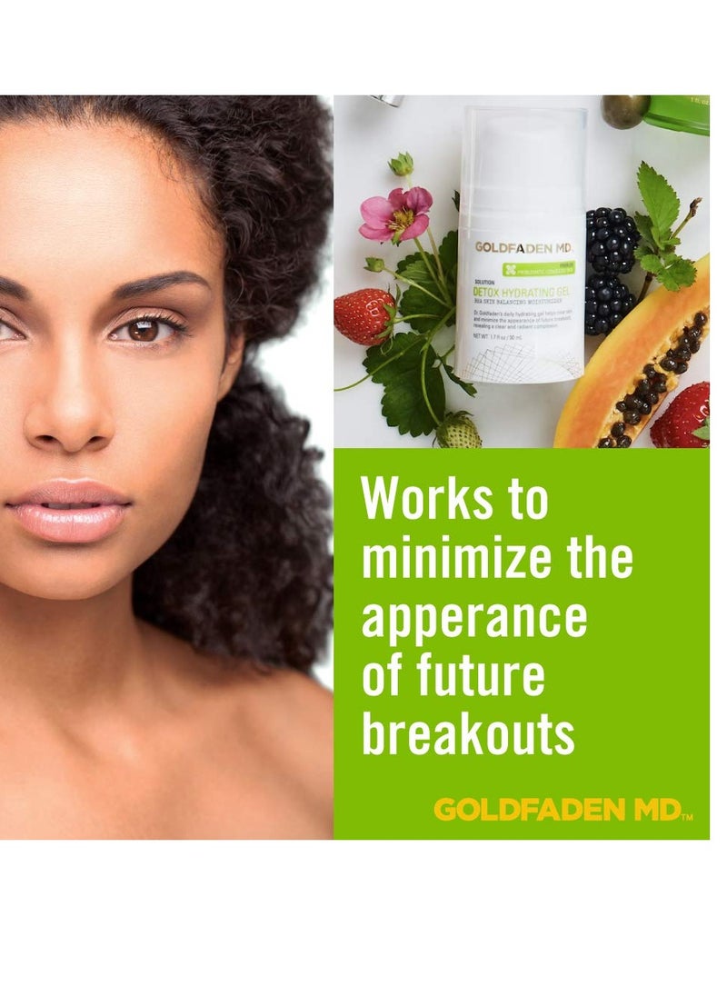 Goldfaden MD - GOLDFADEN MD Detox Hydrating Gel for Face | BHA Skin Balancing Treatment Moisturizer w/Salicylic Acid & Mallow Extract| Helps Clear & Balance Oily, Problematic Skin 1.7 fl oz - Image 1