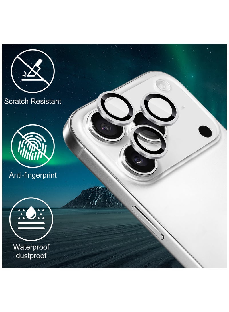 BlueFire Premium Camera Lens Protector for iPhone 17 Pro / Pro Max – 9H Tempered Glass HD Lens Protection Film, Anti-Scratch, Anti-Shatter, Dustproof, Fingerprint Resistant, Full Coverage Fit with Strong Metal Frame – Multiple Colors Available - Image 2