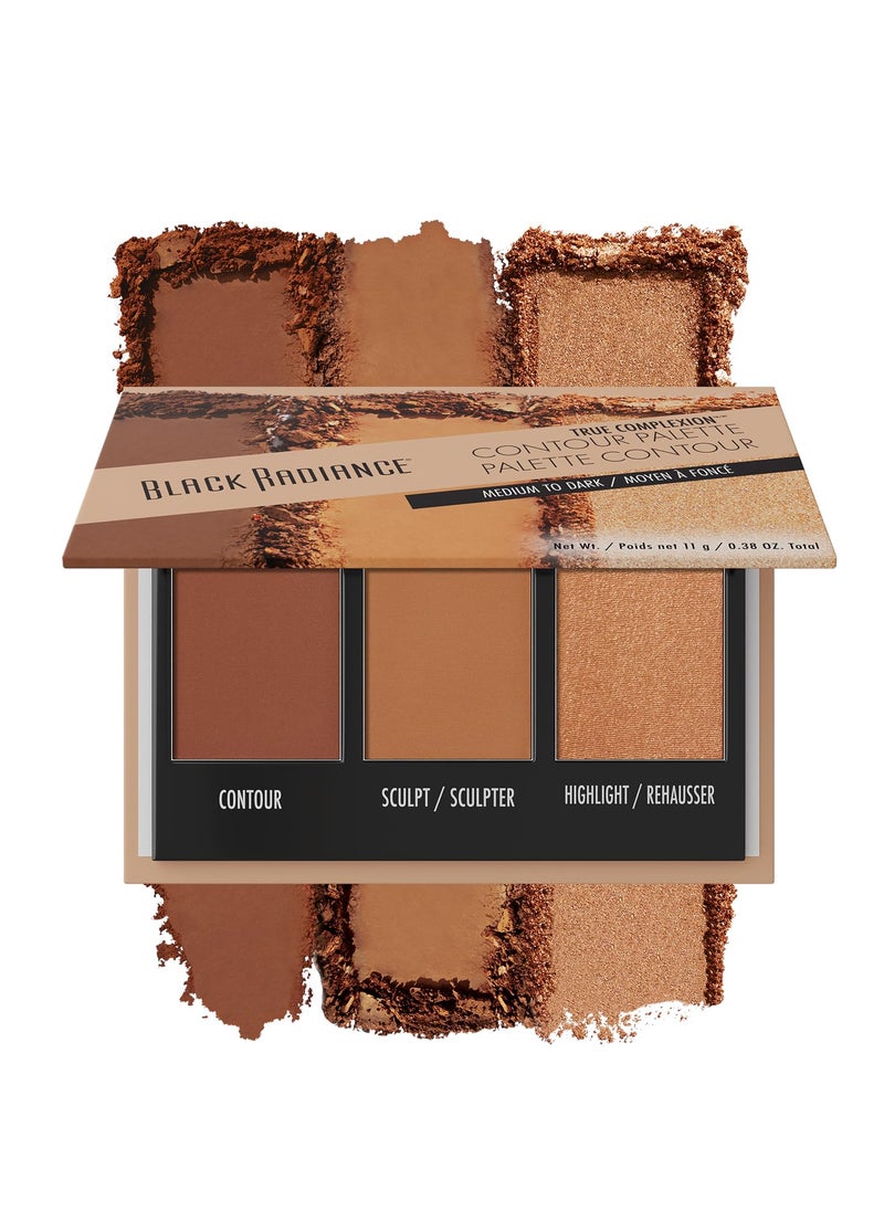 Black Radiance Black Radiance True Complexion Contour Palette Medium to Dark 038 Ounce 