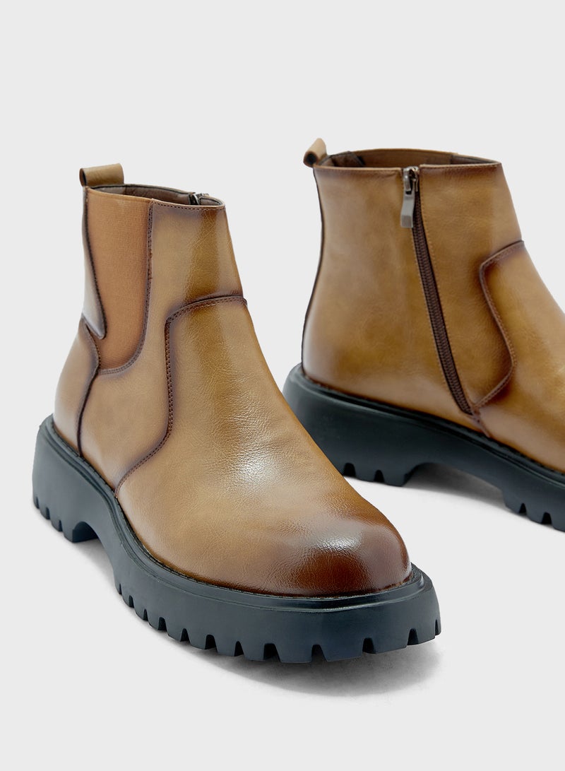Robert Wood Chunky Pull On Boots  - Image 3
