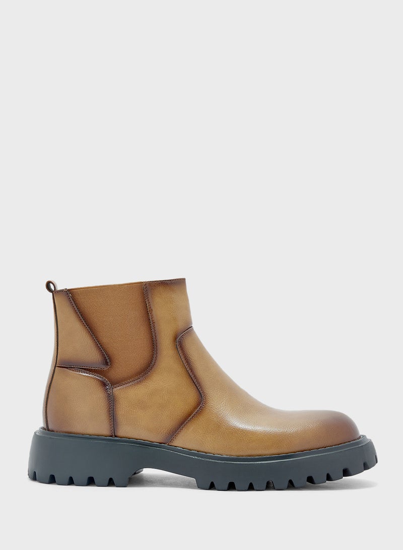 Robert Wood Chunky Pull On Boots  - Image 1