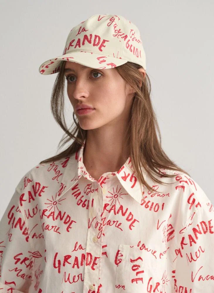 غانت Gant Text Printed Cap