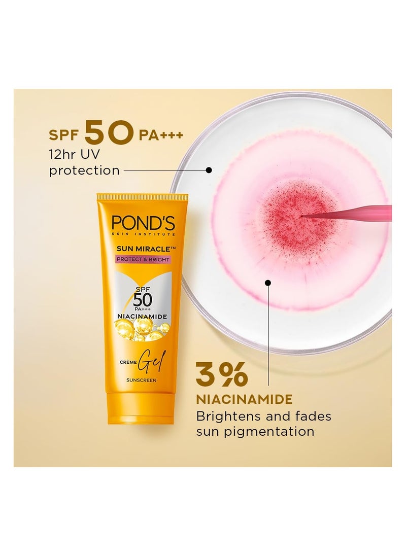 Pond's POND's Serum Boost Sunscreen For All Skin Types Prevent And Fade Dark Patches With The Power Of Spf 50 And Niacinamide-C Serum 100G, Pack Of 1  - Image 2