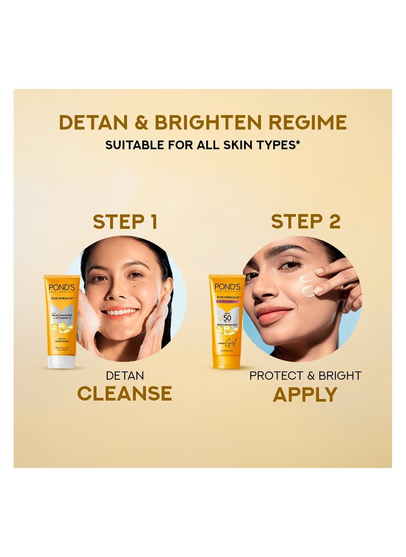 Pond's POND's Serum Boost Sunscreen For All Skin Types Prevent And Fade Dark Patches With The Power Of Spf 50 And Niacinamide-C Serum 100G, Pack Of 1  - Image 5