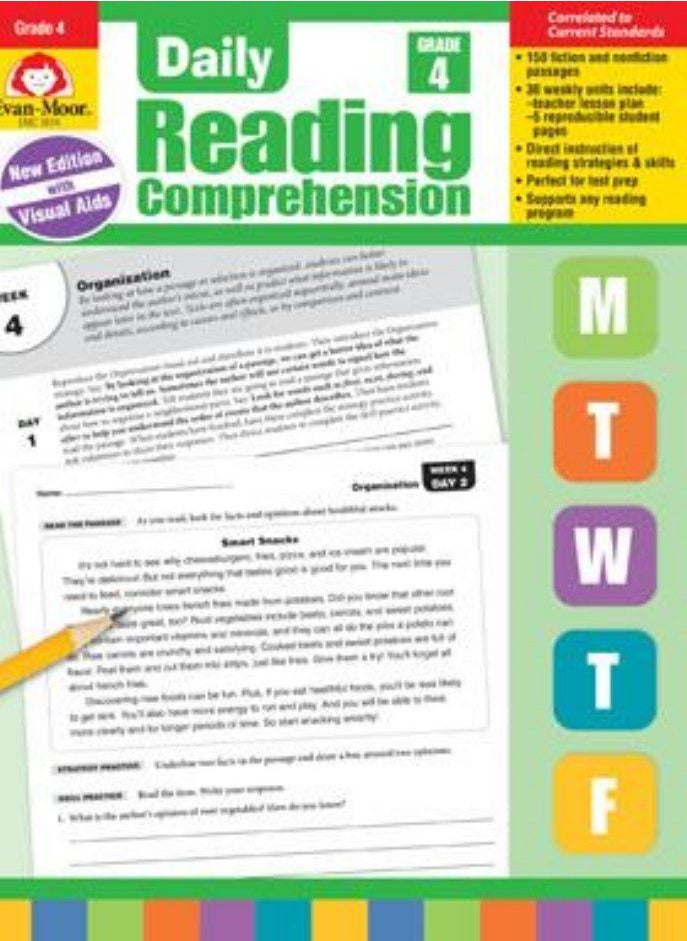 null - Daily Reading Comprehension, Grade 4 - Image 1