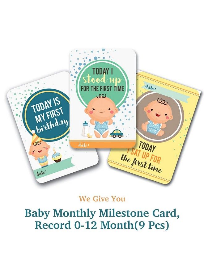 Custom Catch Monthly Milestone Blanket ; 1 To 12 Months ; Best For Newborn Boy & Girl Multicolor Cotton Skin Friendly - Image 5