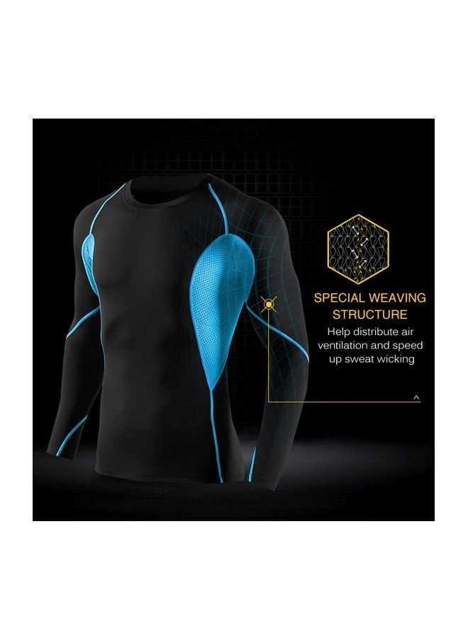 NIBEMINENT Long Sleeves Compression T-Shirt With Pants Set M  - Image 4