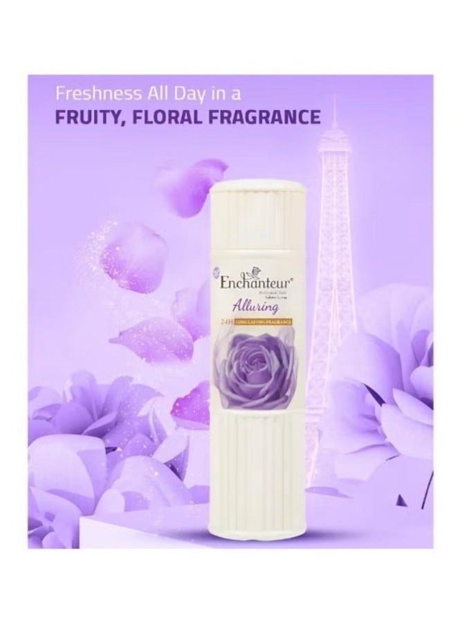 Enchanteur Alluring Scented Talcum Powder Body Powder 125g - Image 2