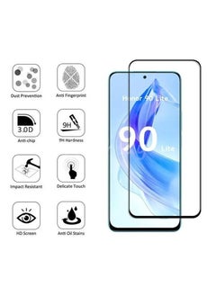 Generic Full Glue Tempered Glass Honor 90 Lite Screen Protector Camera Lens Film  - Image 2