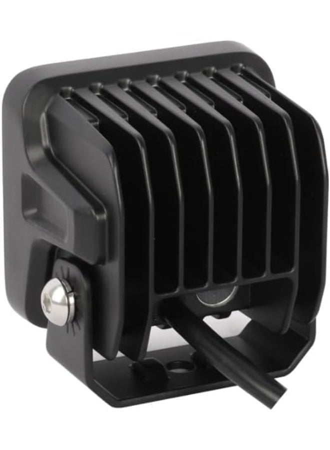 LED Work Light, 4-Head Portable Flood Light with Black Housing, High-Intensity Illumination, Orange Accent - Image 3