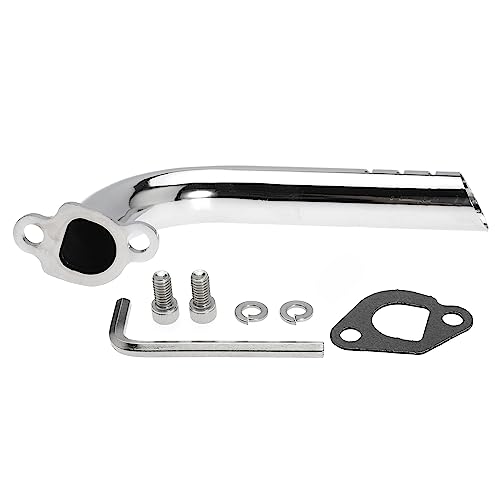Shunmo Exhaust Pipe for Predator 212cc 196cc GX160 GX200, for Baja Warrior MB165 MB200, and for Coleman CT200U BT200X CT200U for Motovox MBX20 Go Kart Mini Bike Harbor Freight Powerhorse 208 - Image 3
