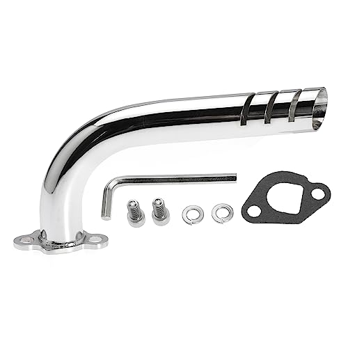 Shunmo Exhaust Pipe for Predator 212cc 196cc GX160 GX200, for Baja Warrior MB165 MB200, and for Coleman CT200U BT200X CT200U for Motovox MBX20 Go Kart Mini Bike Harbor Freight Powerhorse 208 - Image 2
