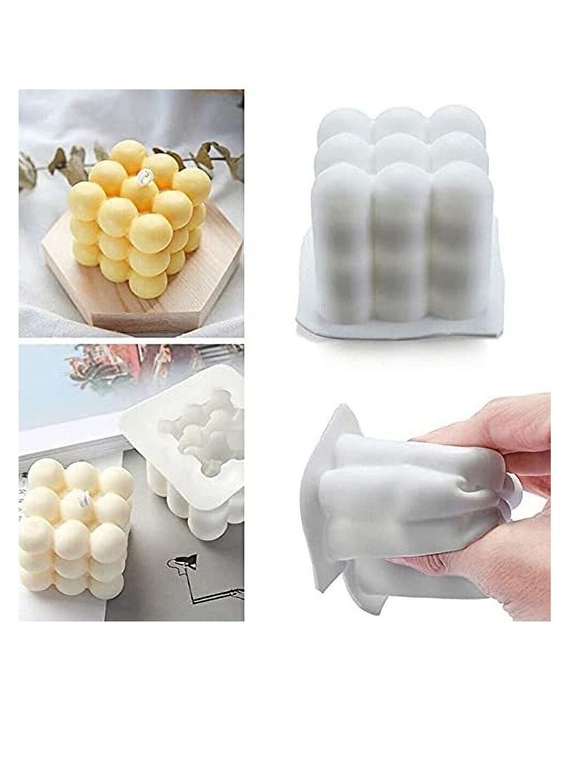 Excefore 2 Pack Candle Moulds, Silicone Candle Moulds, Candle Making Kit Supplies, Silicone Mould for Handmade Candle Soap Cake Mousse Ice Cream - Image 4