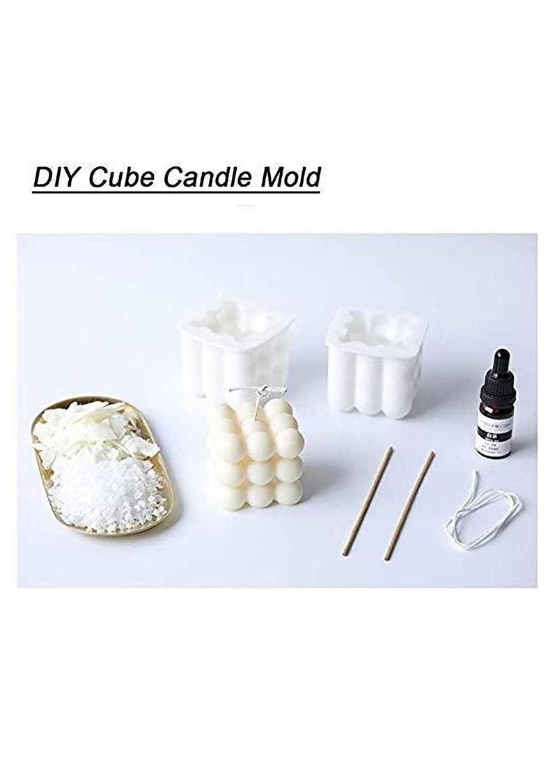 Excefore 2 Pack Candle Moulds, Silicone Candle Moulds, Candle Making Kit Supplies, Silicone Mould for Handmade Candle Soap Cake Mousse Ice Cream - Image 2