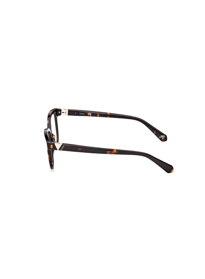 GUESS Unisex Square Eyeglass Frames Dark Havana GUESS GU522005251 51 mm - Image 2