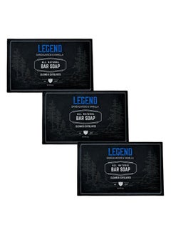 Live Bearded : All-Natural Bar Soap For Men, 3-Pack Of 5 Oz. Bars, Made In The Usa - Exfoliates, Moisturizes - Bamboo, Charcoal, Pumice, Coconut, Avocado, And Argan Oils - Legend Scent  - Image 1