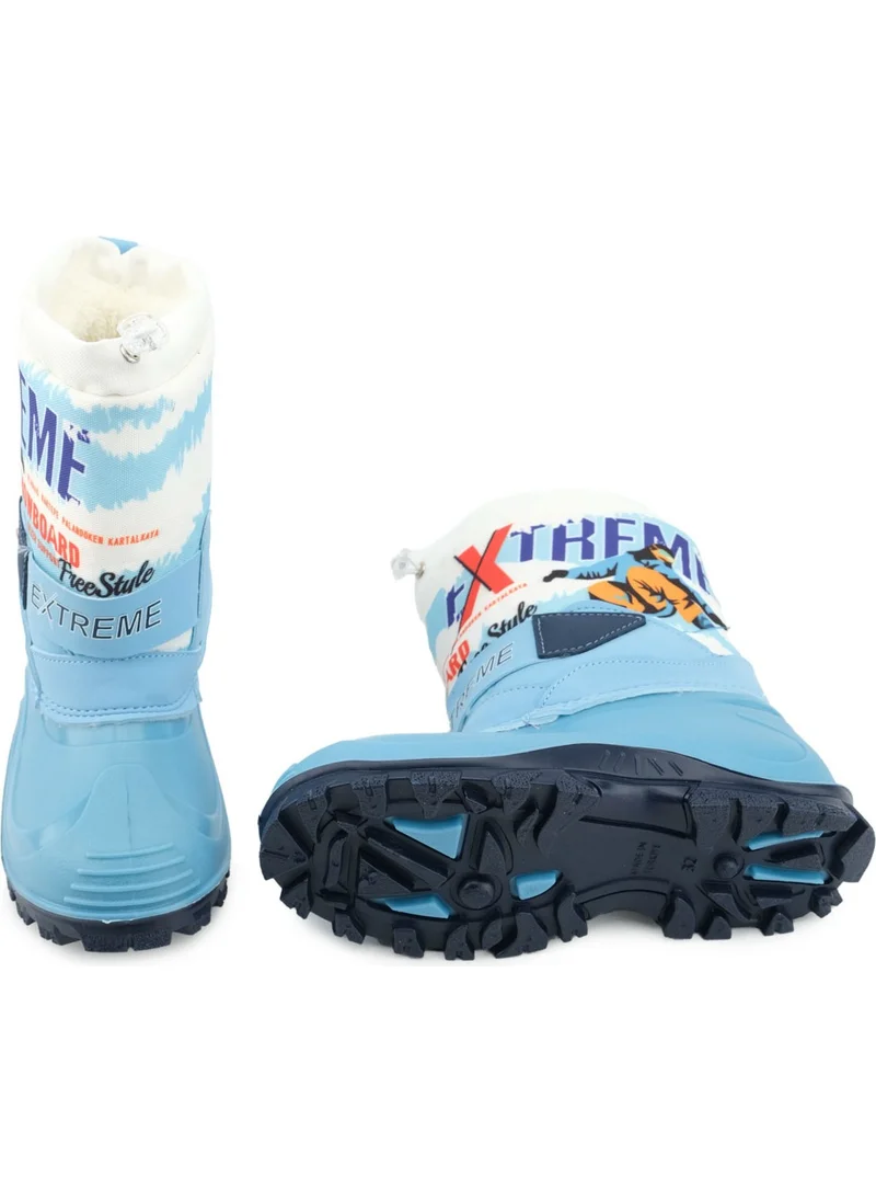 Gezer Winter Boy's Extreme Plush Inside Adjustable Velcro Waterproof Snow Boots