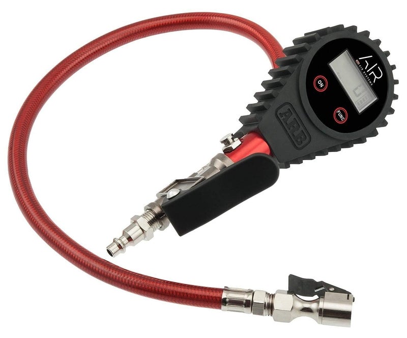 ARB ARB601 Digital Tire Pressure Gauge with Braided Hose and Chuck Inflator and Deflator 2575 PSI Readings