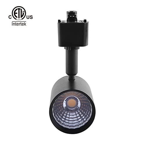 mirrea 12 Pack LED Track Lighting Heads Compatible with Single Circuit H Type Rail Ceiling Spotlight for Accent Task Wall Art Exhibition Lighting 6.5W 3000K Warm White 24° Black Painted - Image 2