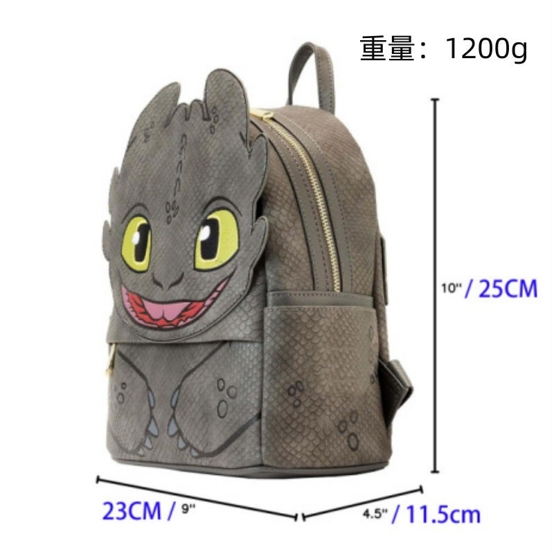 How To Train Your Dragon Toothless School Bag Personalized Fashion Trend Bag Black Flying Dragon Men'S And Women'S Casual Cartoon Backpack - Image 3