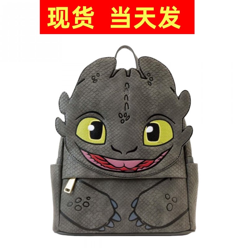How To Train Your Dragon Toothless School Bag Personalized Fashion Trend Bag Black Flying Dragon Men'S And Women'S Casual Cartoon Backpack - Image 2