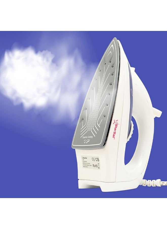 StarSat StarSat SS-IR750 white, purple 1600W Ceramic Non-Stick, Spray, Steam Iron  - Image 5