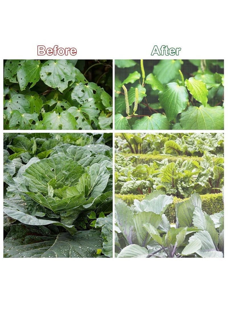 SYOSI Insect Netting Mesh, Garden Netting Protection Vegetable Net Plant Protect Netting Grow Tunnel Insect Protect Netting for Plant Fruits Flowers Crops(2.5M*6M) - Image 4