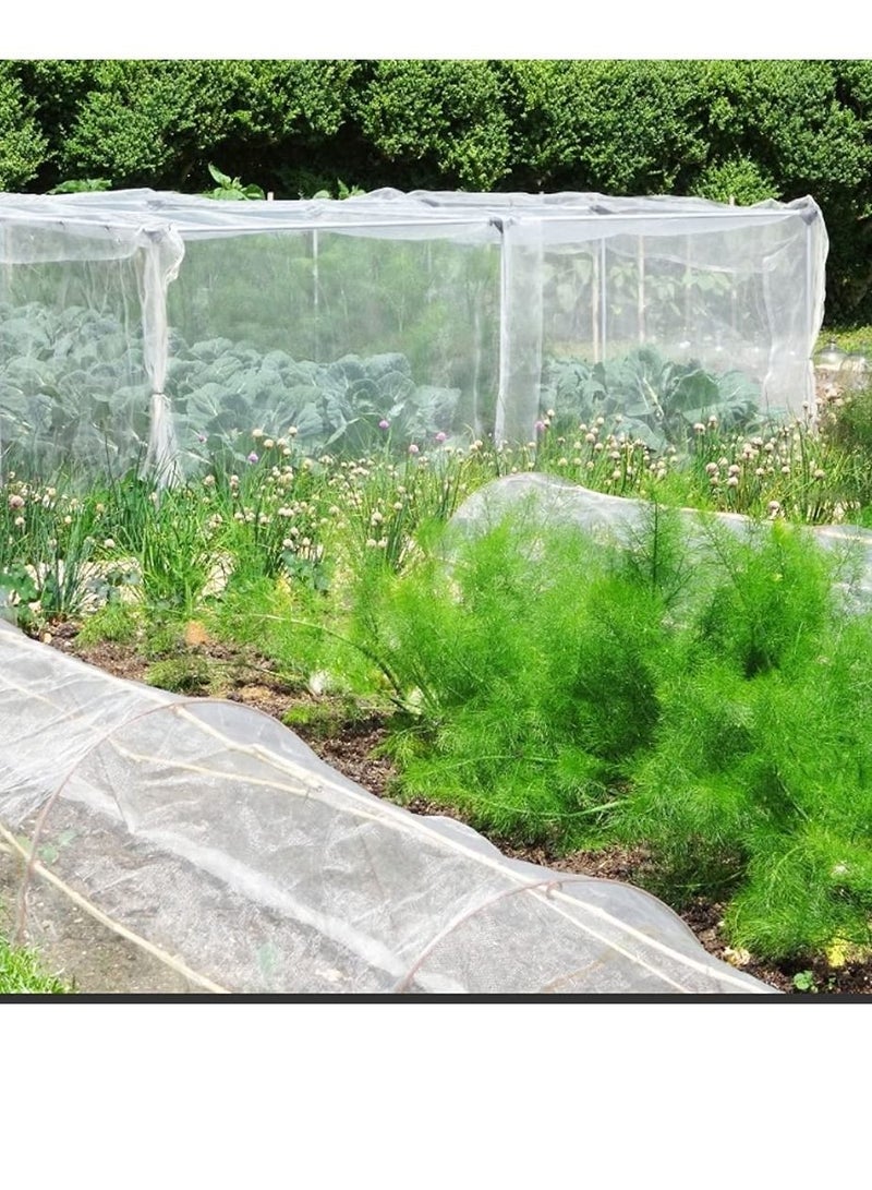 SYOSI Insect Netting Mesh, Garden Netting Protection Vegetable Net Plant Protect Netting Grow Tunnel Insect Protect Netting for Plant Fruits Flowers Crops(2.5M*6M) - Image 3