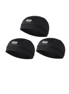 Skull Caps for Men Women, 3-Pack Lightweight Summer Breathable Cycling Helmet Liner, Running Cooling Beanie Cap, Cotton Beanies Sleep Hats, Black - pzsku/Z24B94C87D5815B168C8EZ/45/_/1720765407/fdfb0b2a-4b8b-419d-8d28-0624317e08d9