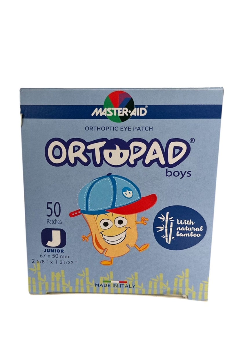 Master Aid ORTOPAD ORTHOPTIC BOYS JUNIOR 50 PCS EYE PATCHES