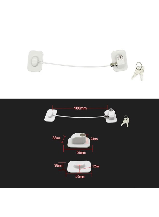 3-Piece Magic Window Lock Set | Complete Child Safety | Prevents Kids from Opening Windows, Doors & Refrigerators - Image 3