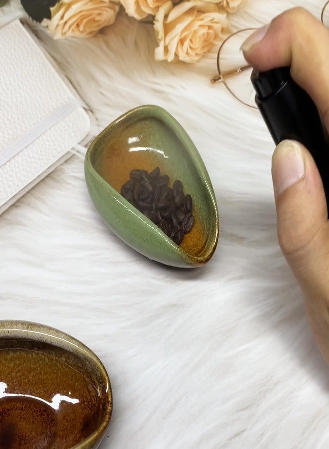 LamChyar Coffee Bean Dosing Cup with RDT Spray Bottle Set, Ceramic Single Dose Measuring Tray, Coffee Bar Accessories, Green, 25g Capacity - Image 5