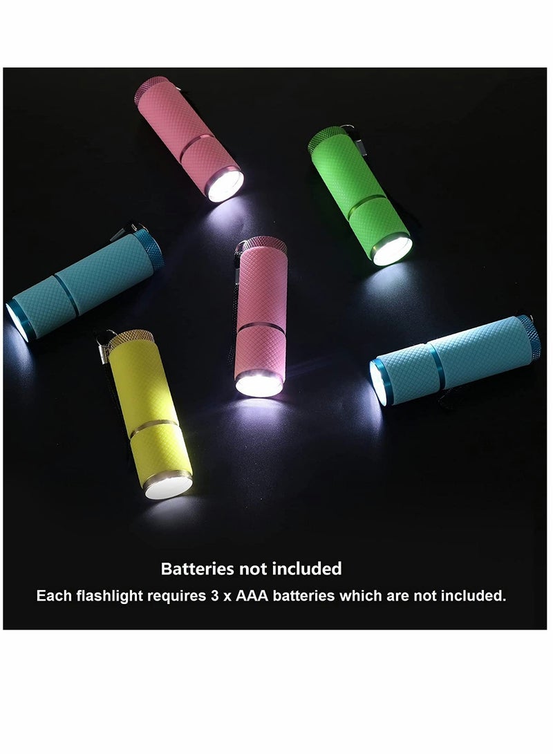 KASTWAVE Torch, Kids Torch, Flashlights Bulk, for Thank You Gift, for Kids 3-5, 4-8, 8-12 School Class Prizes Event Giveaways Outdoor Reusable Flashlight, 15 Pack (Four colors are sent randomly) - Image 2