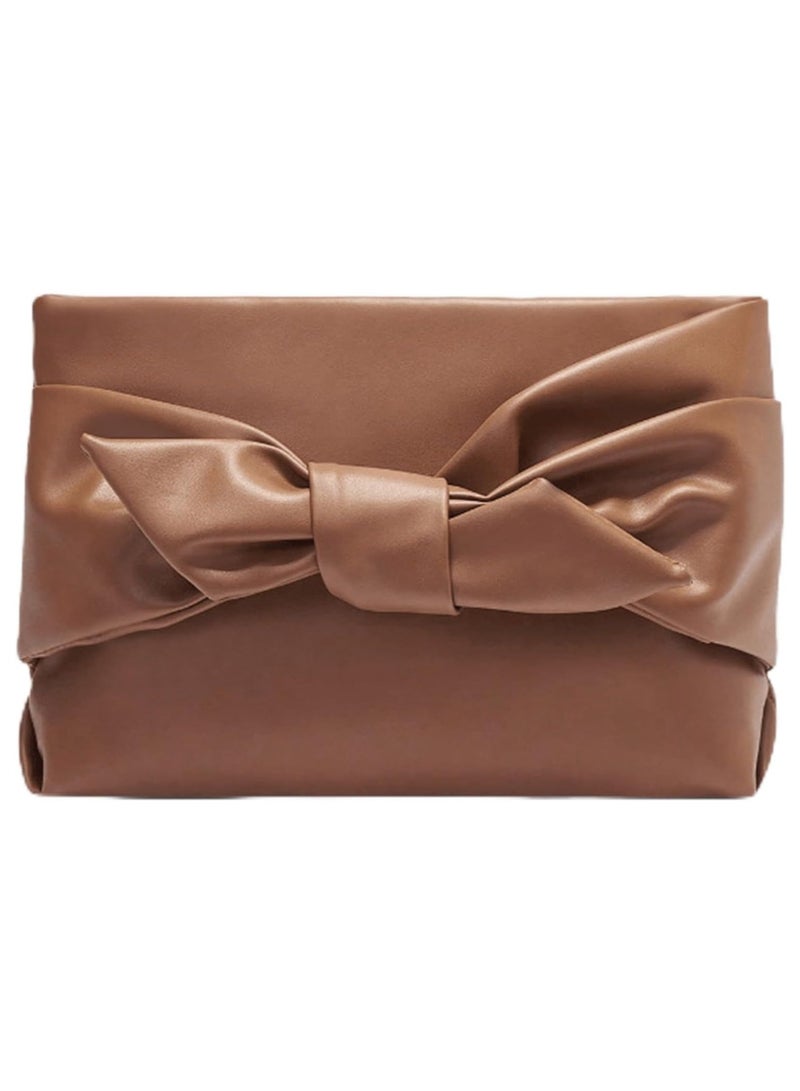 KASTWAVE Bow Clutch Handbag 2024 New, Clutch Purse for Women, Evening Bags, Handbags, Underarm Bag Wristlet Purse Commuter Casual Clutch for Women Lady Girl, Wedding Bag for Prom Party Wedding Engagement - Image 1