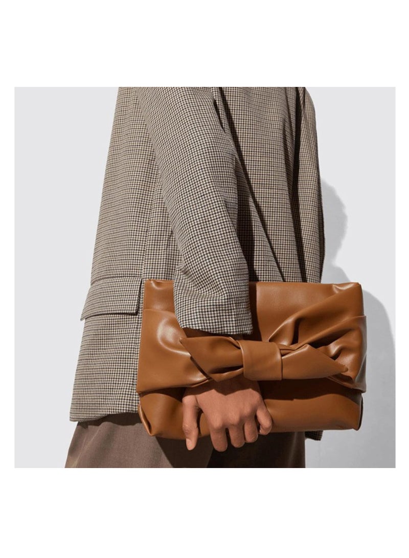 KASTWAVE Bow Clutch Handbag 2024 New, Clutch Purse for Women, Evening Bags, Handbags, Underarm Bag Wristlet Purse Commuter Casual Clutch for Women Lady Girl, Wedding Bag for Prom Party Wedding Engagement - Image 2